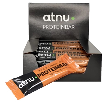 ATNU Proteinbar - Caramel Crisp - Kasse med 12 stk